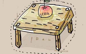 机の上のりんご - 空叶論 