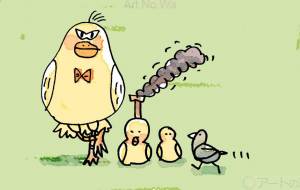 鳥親子 - 空叶論