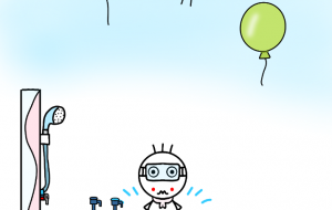 お風呂中ぷにちゃん1 - しずく