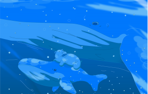 大きなクジラと小さなクジラ - 猪野 兼士