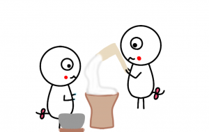 餅つきぷにちゃん - しずく