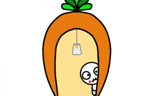 にんじんハウスから、チラっとぷにちゃん - しずく