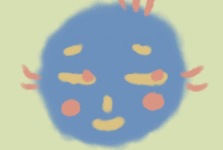 青い顔 - 角＋ 