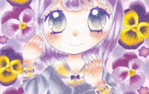 むらさきパンジー - 風船マナミ