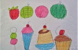 果物とデザート - 今坂美智子