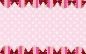 パール&リボン 背景 飾り - ♢k_edge♢