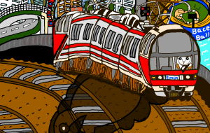 ふくろうと電車 - たつきさんたく