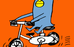 自転車に乗るペンギン - 空叶論 
