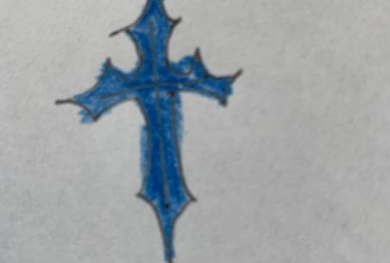 青い十字架