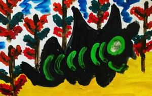 ツリーとカマラちゃん - 笹谷正博