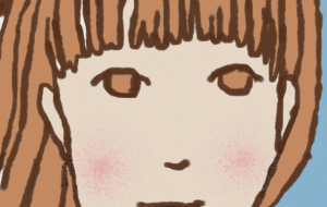 黄色い花の女性 - ハヤシダ ヨウコ