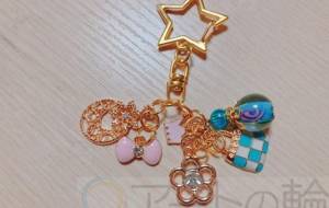 ピンクと水色が好きスターキーホルダー - ミチェル