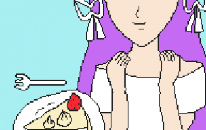 いちごのショートケーキと紫ちゃん - Aria(アリア) 