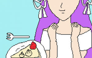 いちごのショートケーキと紫ちゃん - Aria(アリア)