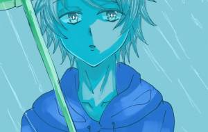 雨の日の傘 - 桜