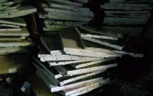 病の恐怖、キャンバスインスタレーション - 真鍋哲地