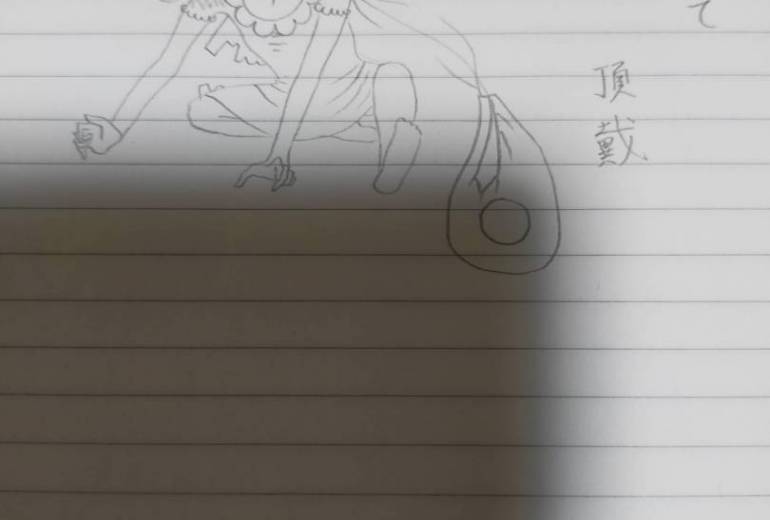 日記に描いた愚痴(下絵)