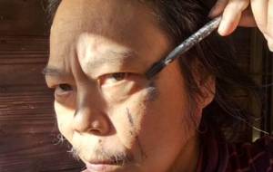 堕天使修羅水墨ブラック - 真鍋哲地