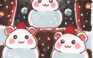 雪だるまハムスター - ♢k_edge♢