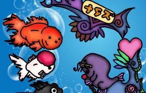 金魚とナマズ - 満月 とらのすけ