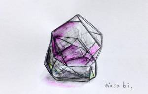 紫色の鉱石 - wasabi 