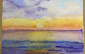 夕日のサンセット - 柴田 和子