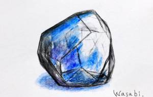 鉱石タンザナイトの原石 - wasabi