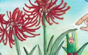 彼岸花の近くで - 工房はんど さくらもち