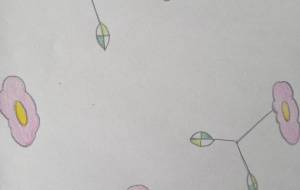 泳ぐ花 - 絵円モモ(えまるもも)