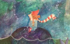 クジラに乗った少女 - 雲ノ手太郎