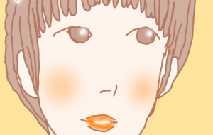 白い花と女の子 - ハヤシダ ヨウコ