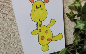 手描きイラスト きりん - ゆかたん