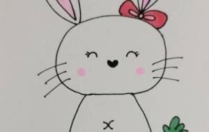 手描きイラスト うさぎ - ゆかたん