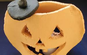 ハロウィンかぼちゃのランプシェード - 松川永遠