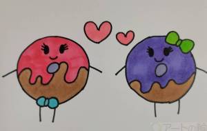 手描きイラスト ドーナツ - ゆかたん