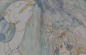 ぽぽ、色を塗る - きいちくもり