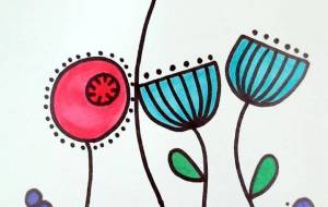 手描きイラスト 花 - ゆかたん