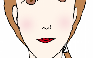 髪を束ねた女性 - ハヤシダ ヨウコ