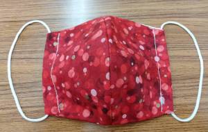 マスク赤 - みかんの皮