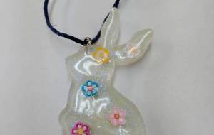 お花のうさぎ - みかんの皮