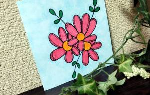 手描きイラスト 花 - ゆかたん