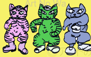 3匹のネコ 1 - ゆふーち