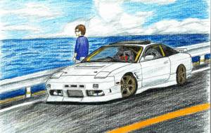 白いスポーツカー - TAKUYA 