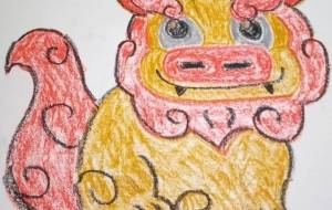 朱色のちゅらかーぎー - クレヨンManya