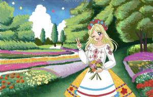 ウクライナの女の子とお花畑 - ♢k_edge♢