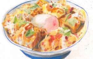 かつ丼卵トッピング - 田中DX