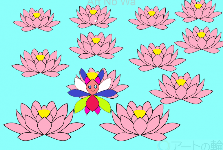 ハスの花の妖精