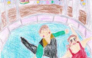 氷のペアスケート - 鉄人