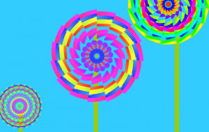 カラフルオランダフラワー - しずく