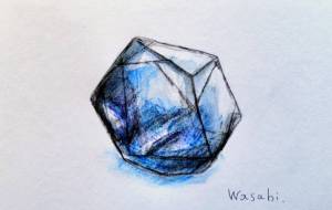 青い蛍石 - wasabi